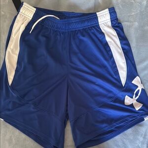 Under Armour Royal Blue and White Sports Shorts